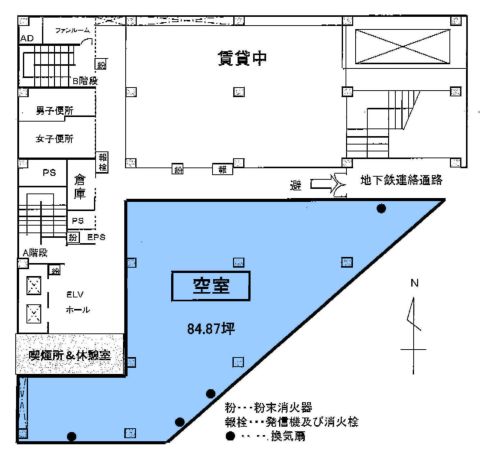 長堀橋 貸店舗事務